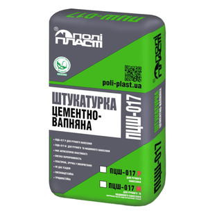 Штукатурка цементно-вапняна ПЦШ-017 Poliplast 25кг 3792 фото
